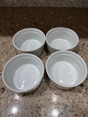 White Ceramic Ramekin Set - 4 Pack